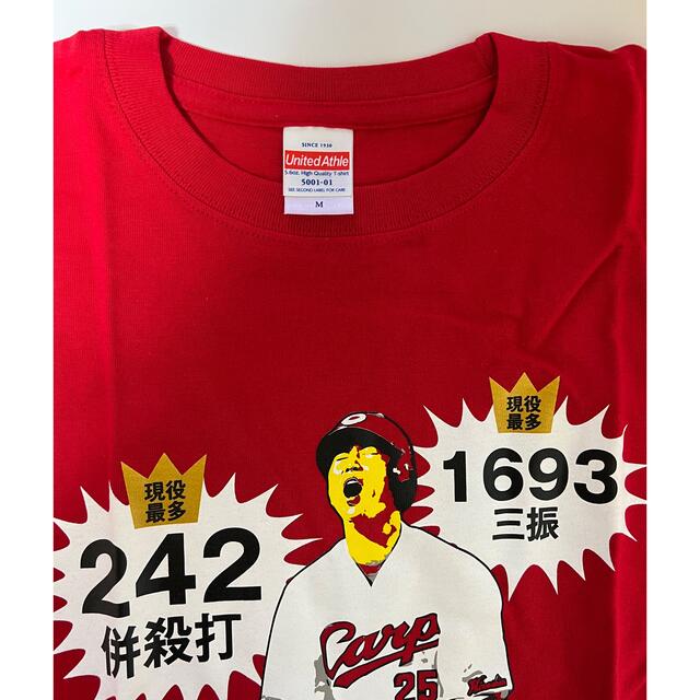 広島東洋カープ(ヒロシマトウヨウカープ)の広島カープ 栄光の新井Tシャツ Mサイズ スポーツ/アウトドアの野球(記念品/関連グッズ)の商品写真