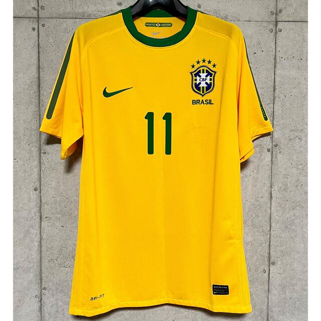 NIKE(ナイキ)の【美品！】2010 ブラジル代表 ♯11 ネイマール【M】 スポーツ/アウトドアのサッカー/フットサル(ウェア)の商品写真