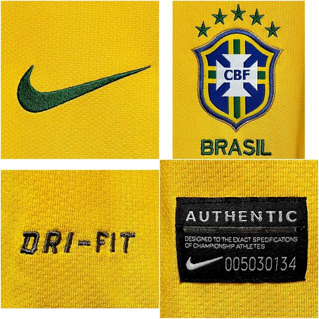 NIKE(ナイキ)の【美品！】2010 ブラジル代表 ♯11 ネイマール【M】 スポーツ/アウトドアのサッカー/フットサル(ウェア)の商品写真