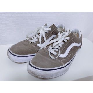 ヴァンズ(VANS)のVANSバンズOLD SKOOLヴァンズオールドスクールスエードベージュ26.5(スニーカー)