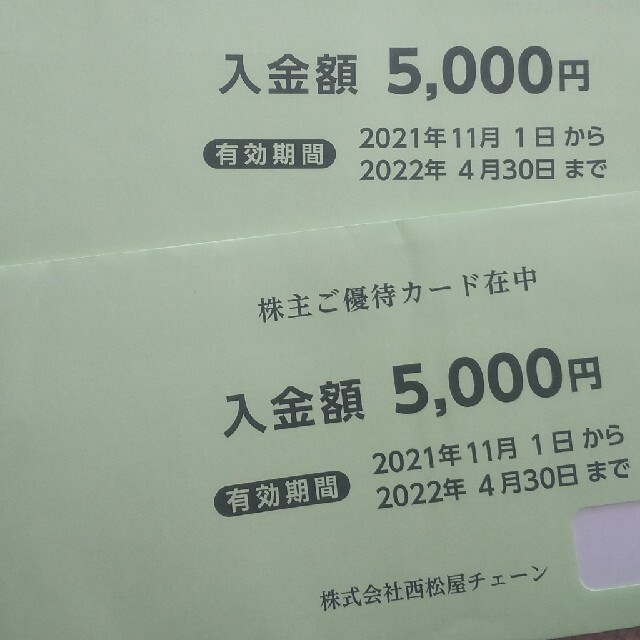 西松屋株主優待カード1万 ショッピング