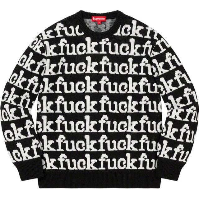 黒 XL supreme Fuck Sweater シュプリーム  セーター