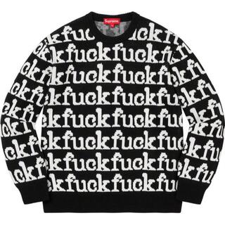 シュプリーム(Supreme)のSupreme Fuck Sweater Black XL(ニット/セーター)