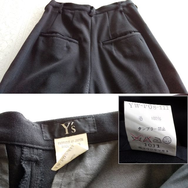 Yohji Yamamoto(ヨウジヤマモト)のYohji Yamamoto ヨウジヤマモト/Y's 　ボタン　デザインパンツ レディースのパンツ(その他)の商品写真
