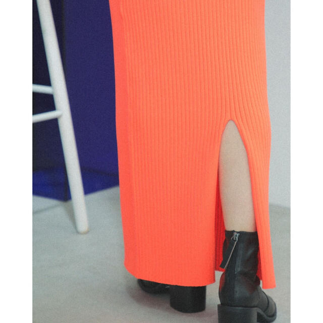 ROSE BUD(ローズバッド)のCREOLMEクレオルム☆リブニットスカート レディースのスカート(ロングスカート)の商品写真