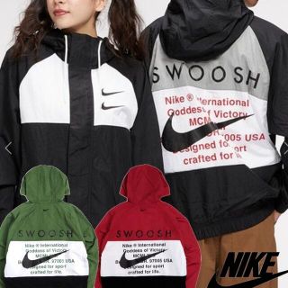 ナイキ(NIKE)のNIKE スウッシュ フーディウーブンジャケット(ナイロンジャケット)