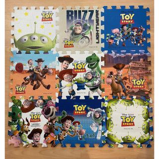 トイストーリー(トイ・ストーリー)の【9枚セット】Toy Story ジョイントマット(フロアマット)