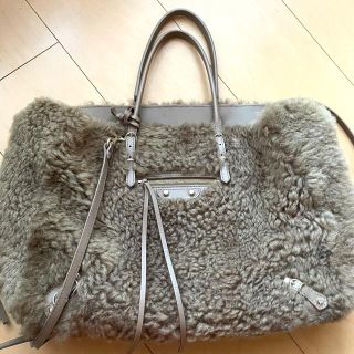 バレンシアガ(Balenciaga)のBALENCIAGA ファーバッグ(ハンドバッグ)