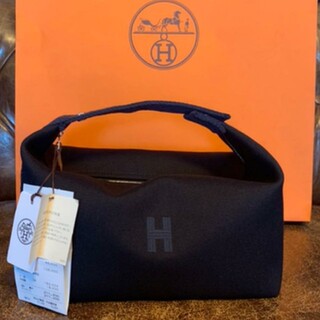 エルメス(Hermes)のエルメス　ブリッドアブラック　GM ブラック×ネイビー　ノアール　国内正規品(ポーチ)