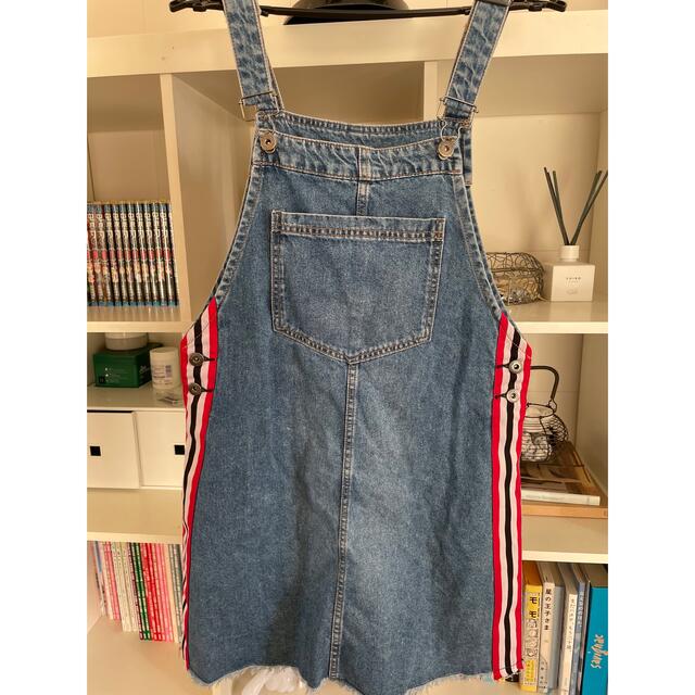 H&H(エイチアンドエイチ)のＨ＆Ｍ　子ども用オーバーオールスカート キッズ/ベビー/マタニティのキッズ服女の子用(90cm~)(ワンピース)の商品写真