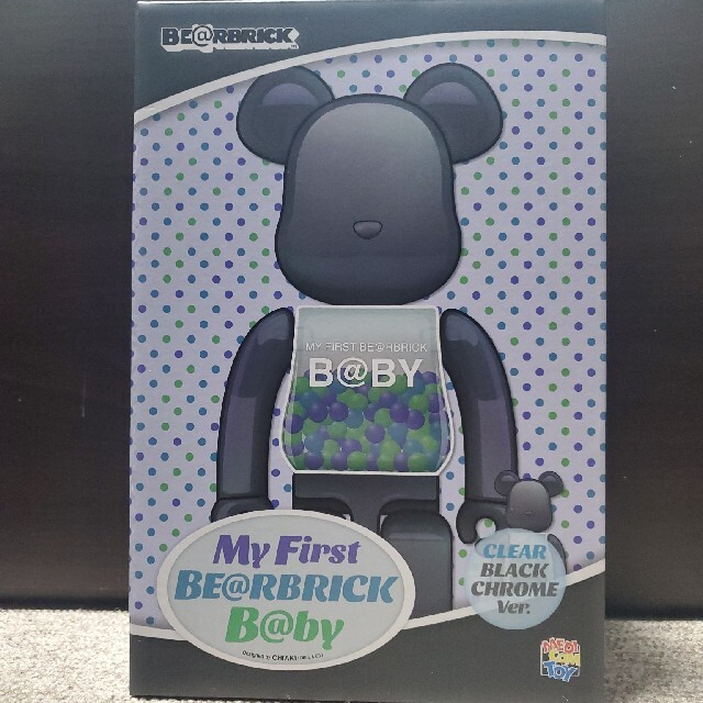 BE@RBRICK(ベアブリック)のBE@RBRICK B@BY CLEAR BLACK CHROME エンタメ/ホビーのフィギュア(その他)の商品写真