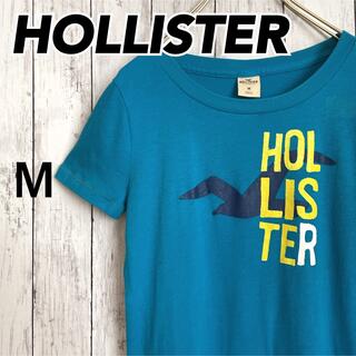 ホリスター(Hollister)のHOLLISTERホリスター ビッグロゴ 水色 レディース半袖TシャツMサイズ(Tシャツ(半袖/袖なし))