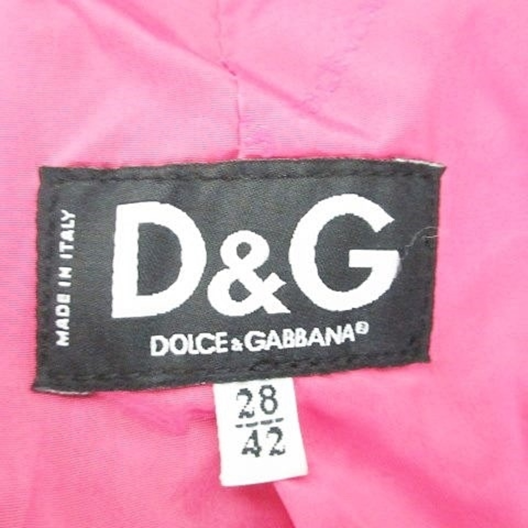 【良品】DOLCE \u0026 GABBANA ロングコート ピンク 42