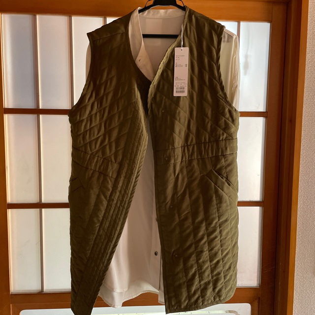 大口販売 shenery シーナリー キルティングベスト カーキ ベスト/ジレ