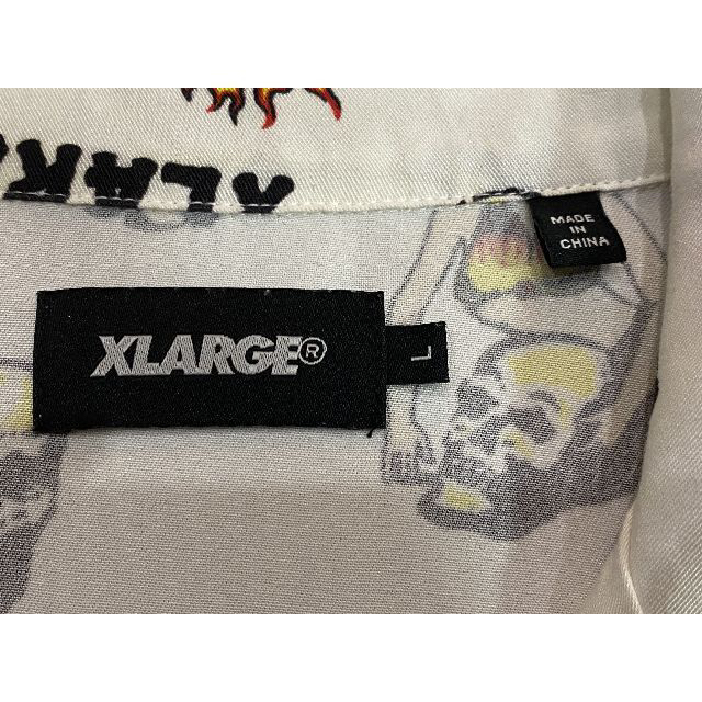 XLARGE(エクストララージ)の＊XLARGR レーヨン アメコミ風オープンカラー 半袖シャツ アロハ L メンズのトップス(シャツ)の商品写真