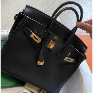 エルメス(Hermes)の未使用近い　VIP限定品HERMES バーキン25 ブラックエルメス(ハンドバッグ)