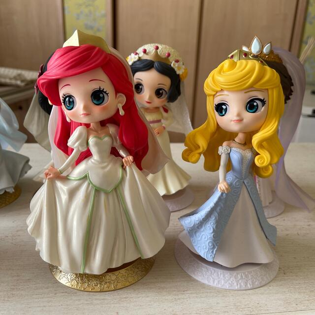 Qposket ディズニー プリンセス ウェディングドレス セット Qposket ディズニー プリンセス ウェディングドレス セット