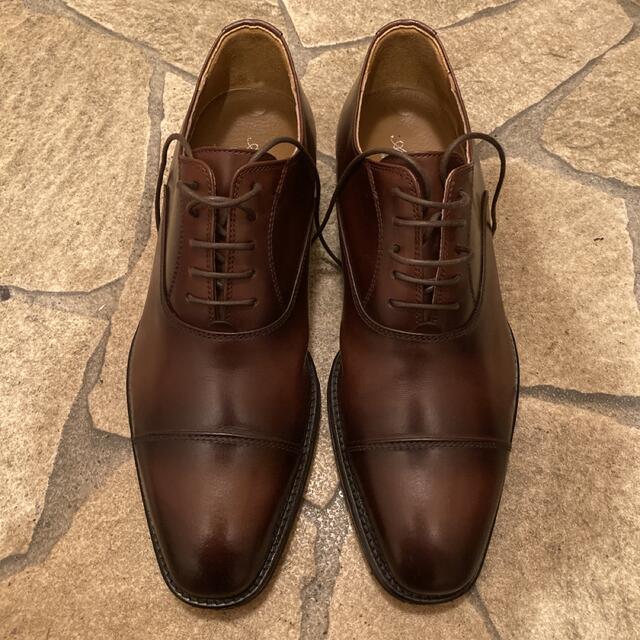 ユナイテッドアローズ ビジネスシューズ 革靴 ストレートチップ 茶色 ブラウン靴/シューズ