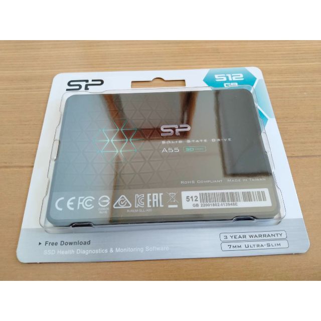 スマホ/家電/カメラシリコンパワー SSD Ace A55  512GB  ☆新品未開封☆