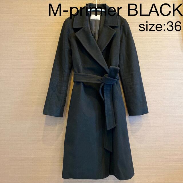 M-premierBLACK  エムプルミエブラック　ウールロングコート