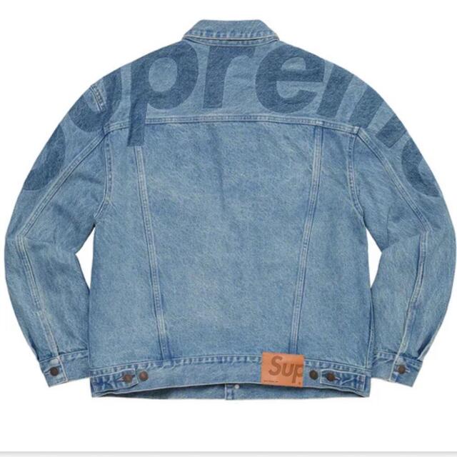 Supreme Inset Logo Denim Trucker Jacket