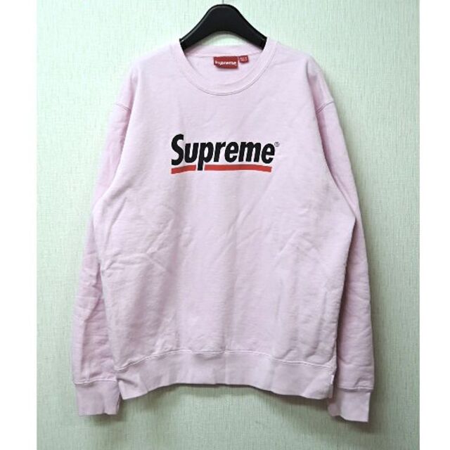 Supreme underline crewneck pink S