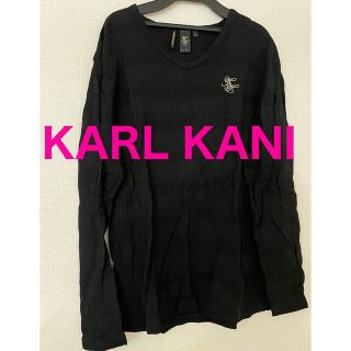 カールカナイ(Karl Kani)のKARL KANI カールカナイ　ロンT ブラック　日本製　L(Tシャツ/カットソー(七分/長袖))