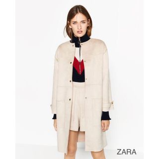 ZARA　ダブルサイドコート　ノーカラーコート　未使用