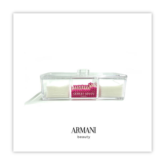 Giorgio Armani(ジョルジオアルマーニ)のARMANI BEAUTY  ノベルティ クリアケース コスメ/美容のメイク道具/ケアグッズ(メイクボックス)の商品写真