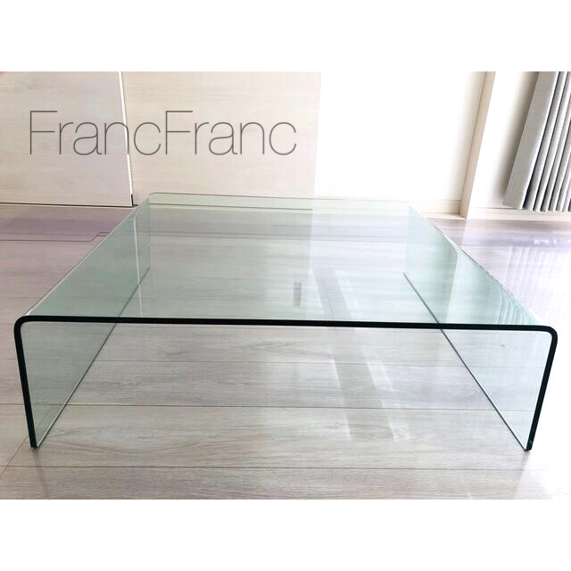 新品特価品 Francfranc ガラステーブル(商品引取のみ受付) - aksent 新品特価品 Francfranc ガラステーブル(商品引取のみ受付) - aksent