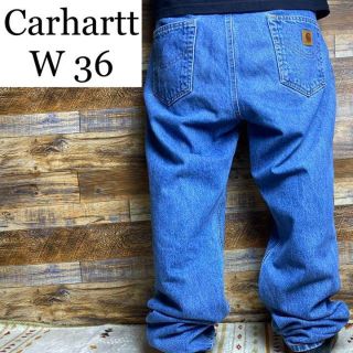 カーハート(carhartt)のCarharttカーハートw36ジーパンブルーメンズ古着デニムGパンバギーパンツ(デニム/ジーンズ)