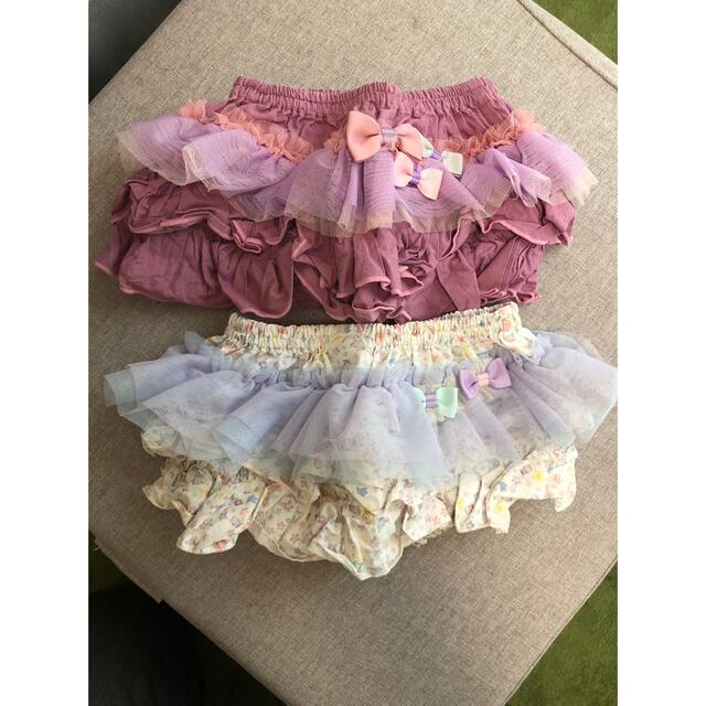 さくらこ様　パンパンチュチュ　ボトム2枚セット キッズ/ベビー/マタニティのベビー服(~85cm)(パンツ)の商品写真