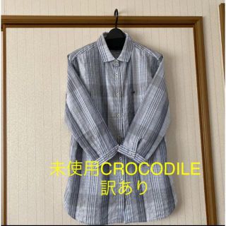 クロコダイル(Crocodile)の未使用　CROCODILE  訳あり　ブラウス　シャツ　チュニック(シャツ/ブラウス(長袖/七分))