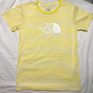 ザノースフェイス(THE NORTH FACE)のノースフェイス　Tシャツ　ボーダー  イエロー　ホワイト　黄色　白(Tシャツ(半袖/袖なし))