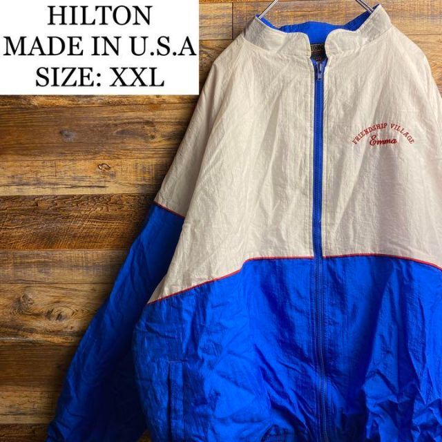 HILTON ヒルトン　made in USA ナイロンジャケット　ブルゾン