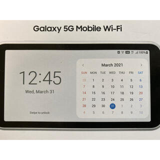 エーユー(au)のGALAXY 5G Mobile Wi-Fi  ホワイト　※SIM別途(その他)