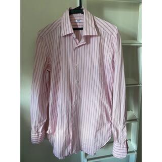 バルバ(BARBA)の［再値下げ］バルバ ドレスシャツ ピンクストライプ Mサイズ(シャツ)