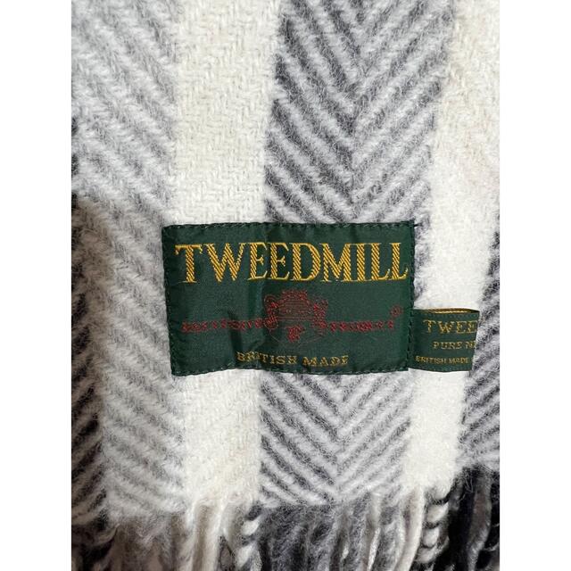 あおい様TWEEDMILL FISHBONEKNEERUGマフラー　ストール レディースのファッション小物(マフラー/ショール)の商品写真