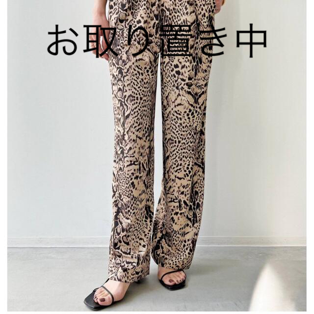 お取り置き中◆Leopard Relaxed Pants 34