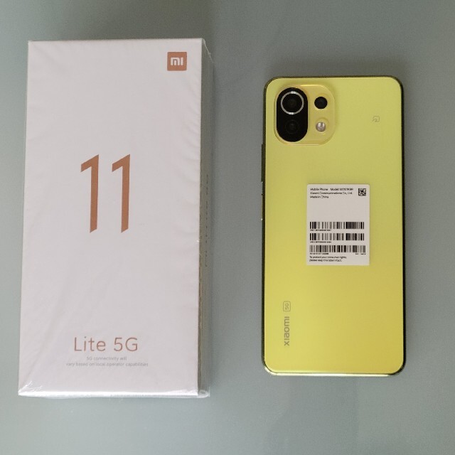 【予約販売品】 ANDROID シトラスイエロー 5G Lite Mi11 ☆マサ様専用　　　　Xiaomi - スマートフォン本体
