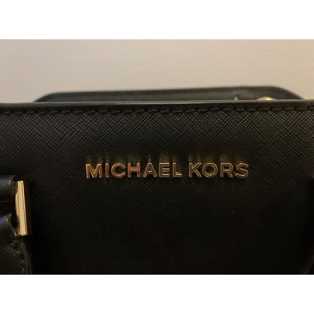 Michael Kors(マイケルコース)の【美品】マイケルコース　2wayハンドバッグ　ブラック レディースのバッグ(ハンドバッグ)の商品写真