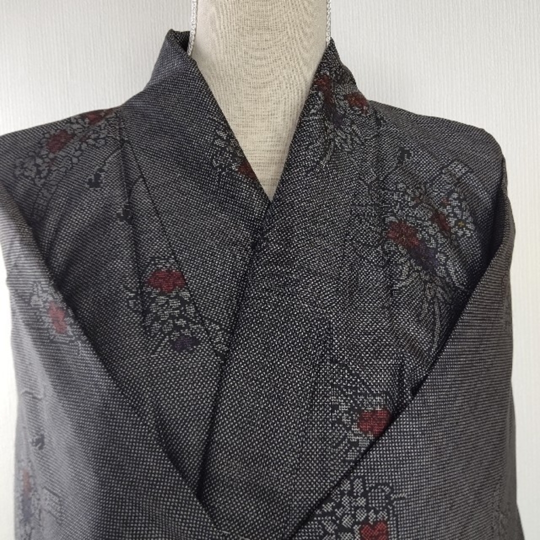 美品♡本場泥大島紬♡証紙付、仕付けあり着物♡ - 着物