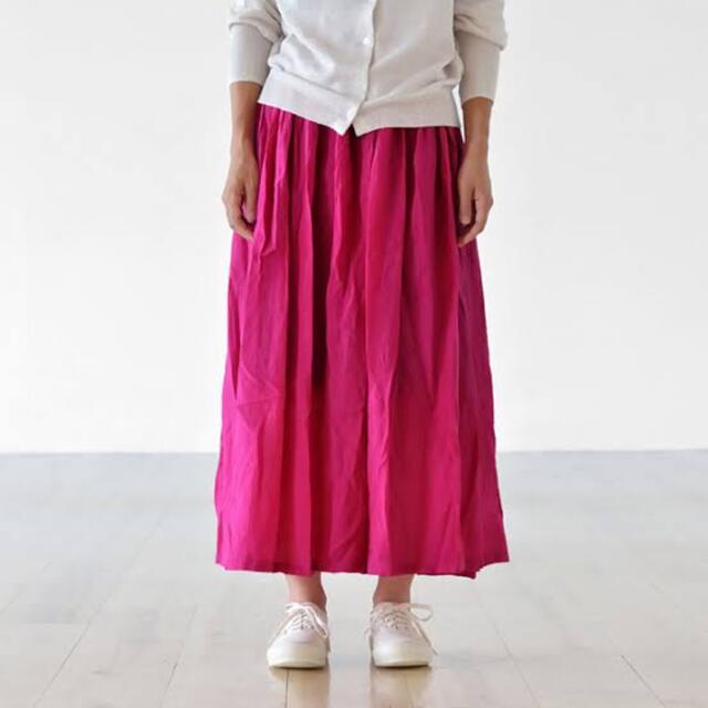 nest Robe(ネストローブ)の★ヂェン先生の日常着　スカート  ピンク レディースのスカート(ロングスカート)の商品写真