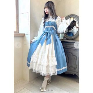 axes femme POETIQUE ジャンパースカート ブルー