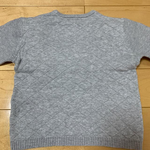 ZARA KIDS(ザラキッズ)のグレーニット キッズ/ベビー/マタニティのキッズ服男の子用(90cm~)(ニット)の商品写真