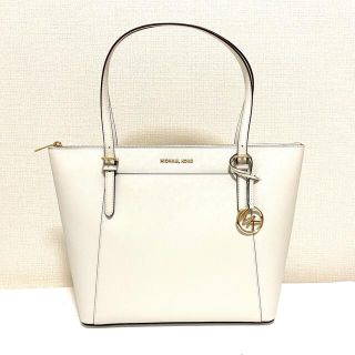 マイケルコース(Michael Kors)の【新品】マイケルコース A4トートバッグ ハンドバッグ ホワイト(トートバッグ)