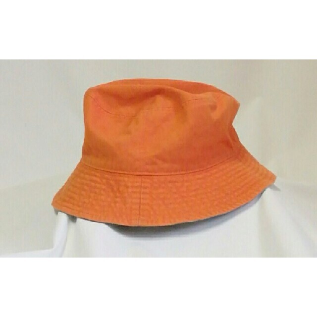 Ralph Lauren(ラルフローレン)のラルフローレン リバーシブル ハット 帽子 オレンジ チェック柄 キッズ/ベビー/マタニティのこども用ファッション小物(帽子)の商品写真