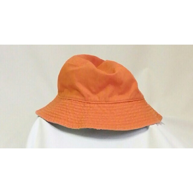 Ralph Lauren(ラルフローレン)のラルフローレン リバーシブル ハット 帽子 オレンジ チェック柄 キッズ/ベビー/マタニティのこども用ファッション小物(帽子)の商品写真