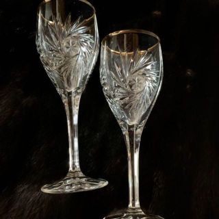 Baccarat - 金縁A34【芸術】オールド バカラ シャンパン グラス Old