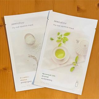 イニスフリー(Innisfree)のInnisfree マイリアル スクイーズ マスクシート ライス&グリーンティー(パック/フェイスマスク)